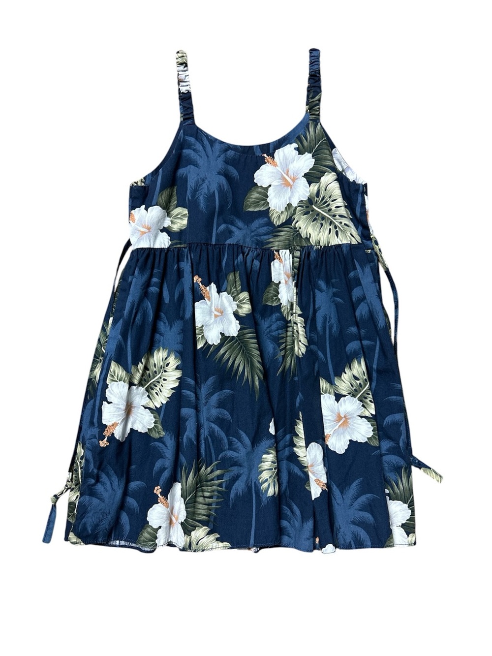Hibiscus print Hawaiian dress, fit 4T
